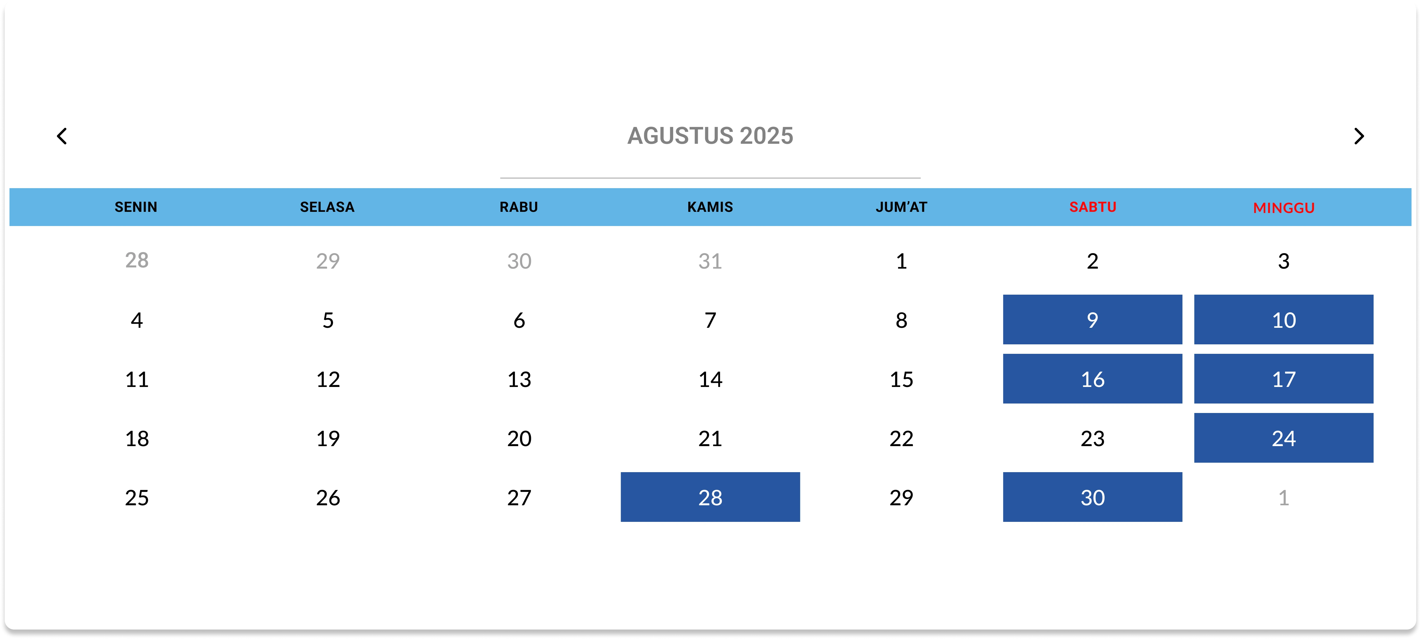 Kenduri Activity Calendar's image